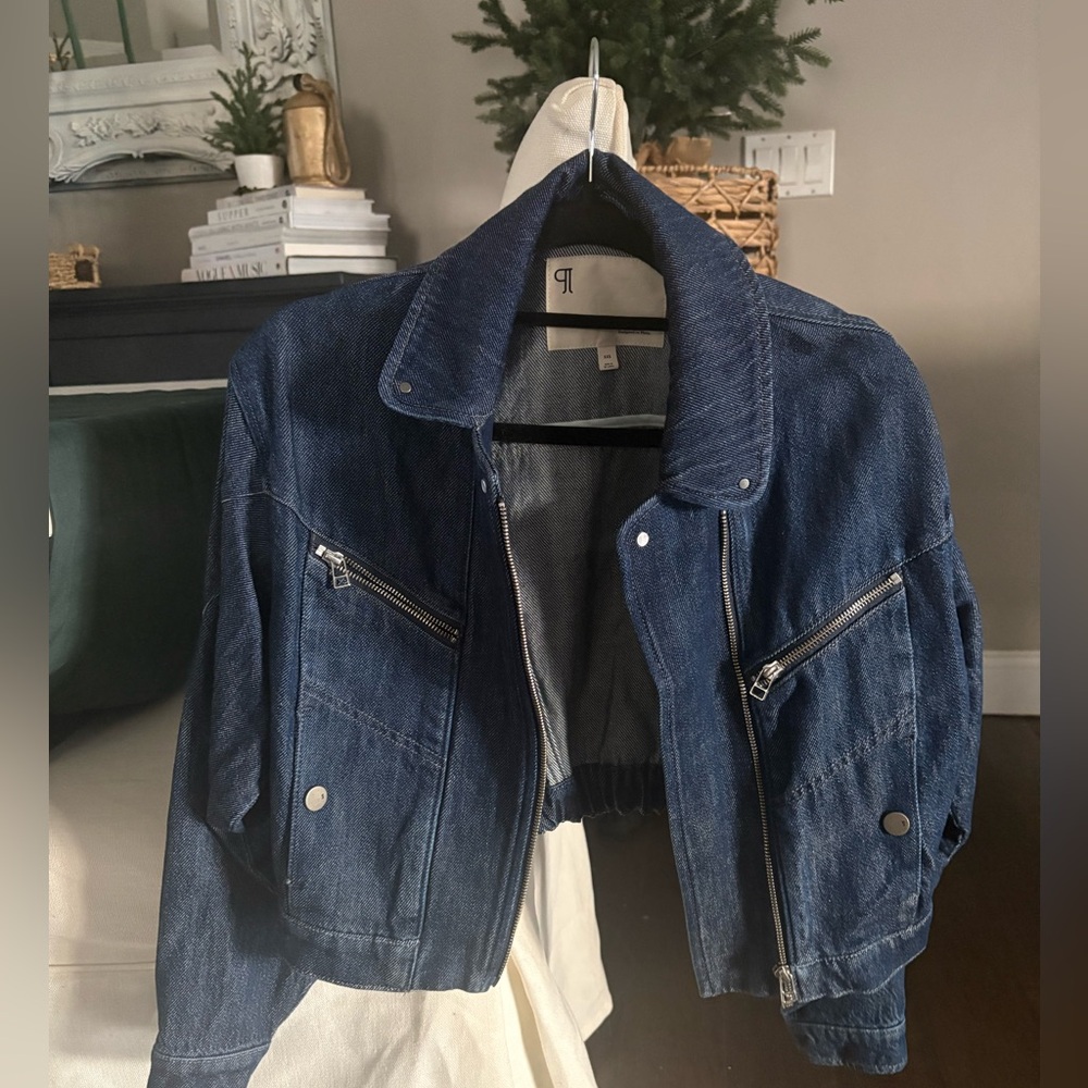 Anthropologie Blue Jean Jacket